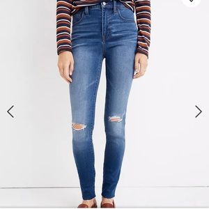 BNWT Madewell Roadtripper Jeans: Knee-Rip Edition